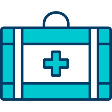 ilk yardım kiti vektör simgesi