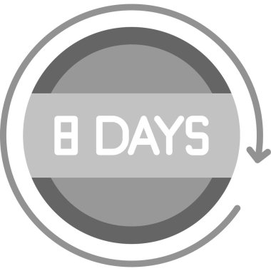 Tek gri simgenin vektör illüstrasyonu