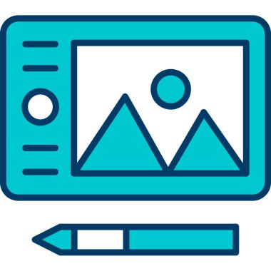 Gelişim için web tasarım renk simgesi. vektör illüstrasyonu