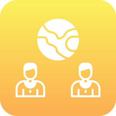 İnsanlar soyut arka grupta izole edilmiş simge