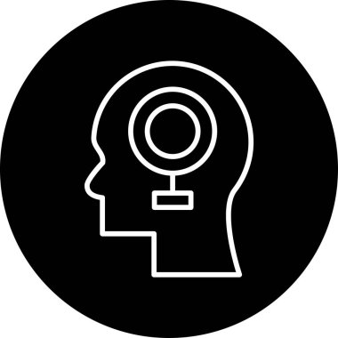 İnsan kafasının vektör illüstrasyonu