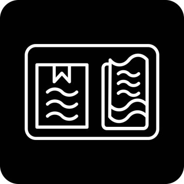 kitap simgesi, vektör illüstrasyonu