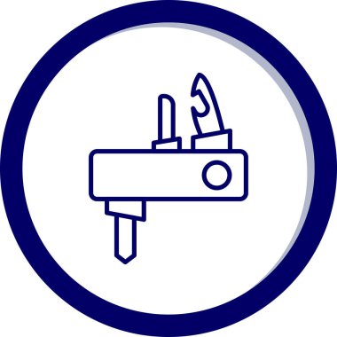 Testere simgesinin vektör illüstrasyonu