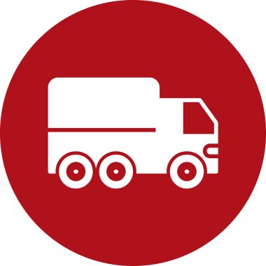 Kamyon simgesinin vektör illüstrasyonu