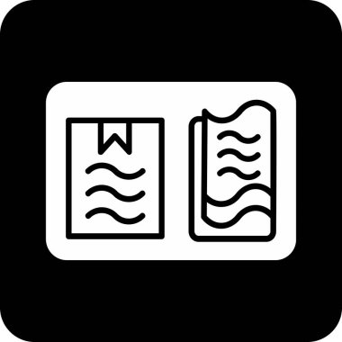 Belge. Web simgesi basit illüstrasyon