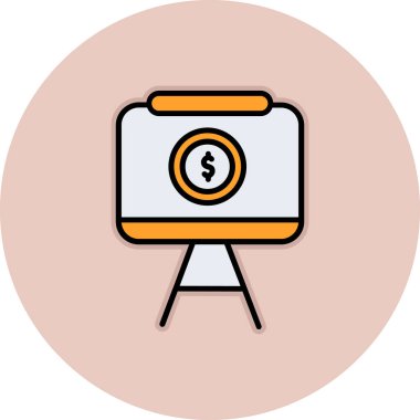 Bozuk para simgesinin vektör illüstrasyonu