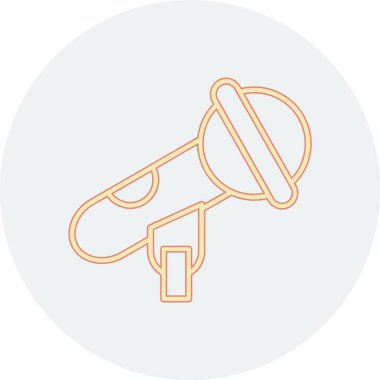 Bir ampulün çizgi simgesinin vektör çizimi