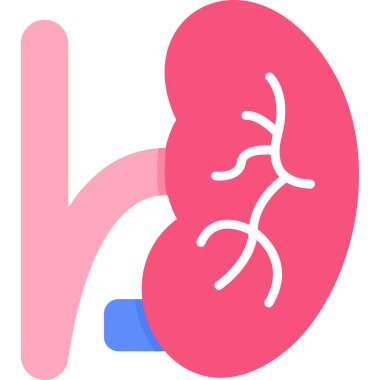 İnsan organı. Web simgesi basit illüstrasyon