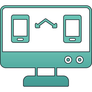 Modern yapı simgesinin vektör illüstrasyonu