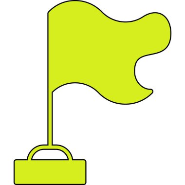 Beyaz arka plan üzerinde bayrak