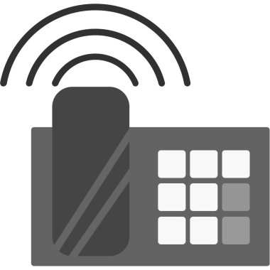 Telefon simgesi vektör illüstrasyonu