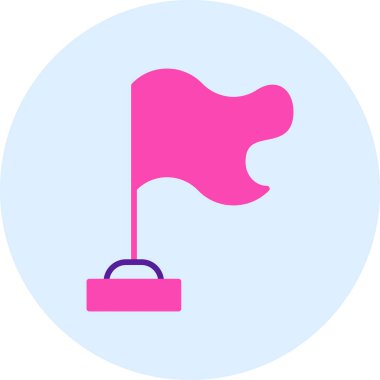 Bir kadın simgesinin vektör illüstrasyonu