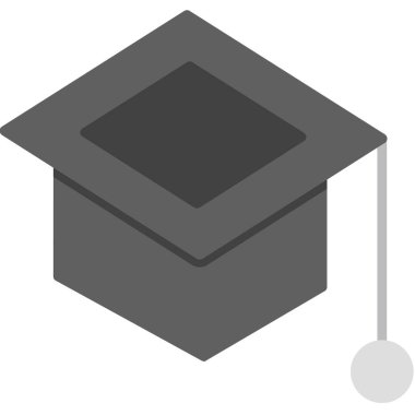 Mezuniyet kap simgesi, basit tarzı