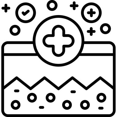 Tıp simgesi, vektör illüstrasyonu