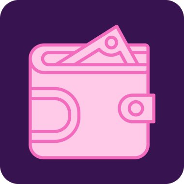 m-cüzdan simge vektör çizim