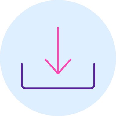 Ok. Web simgesi basit illüstrasyon