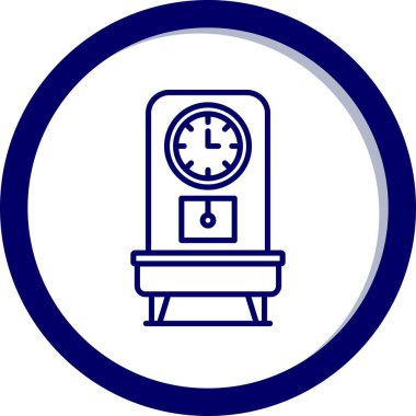 Saat simgesinin vektör illüstrasyonu