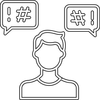 Sohbet ikonu. özet vektörü