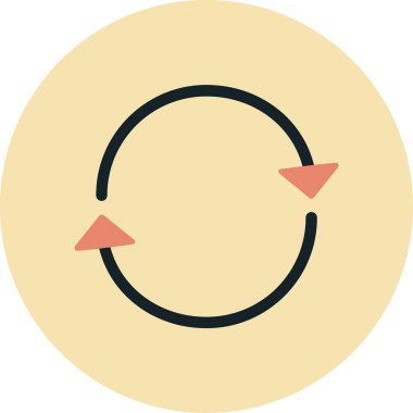 Çemberin bir simgesinin vektör illüstrasyonu