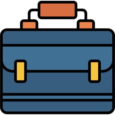 evrak çantası ikonu vektör illüstrasyonu