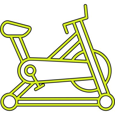 El arabası ikonu. İnce çizgi dizaynı ve uzun dolgu stili. vektör illüstrasyonu