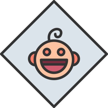 bebek ikonu vektör illüstrasyonu