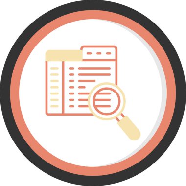 Kolayca düzenleyebilen ya da düzenleyebilen arama vektörü simgesi