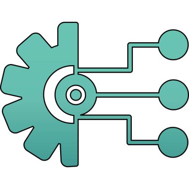 Takım çalışması ikonu. Web için takım çalışması vektör simgelerinin özet çizimi