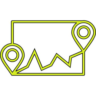 konum simgesi. Web için konum pin vektör simgelerinin özet çizimi