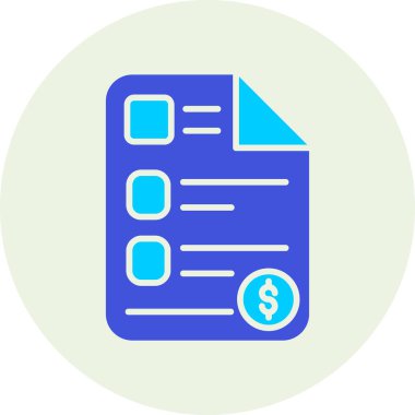 Kontrol listesi. Web simgesi basit illüstrasyon