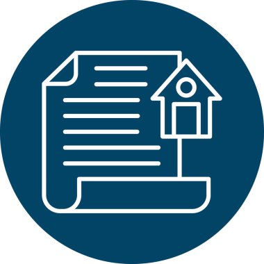 İllüstrasyon evi emlak simgesi