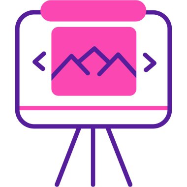 Bir resim simgesinin vektör illüstrasyonu