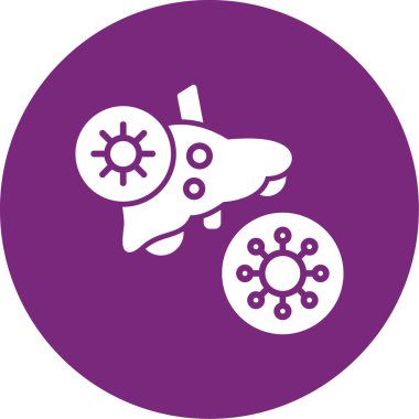 Virüs ikonu vektör illüstrasyonu