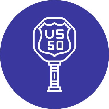 yol simgesi vektör illüstrasyonu