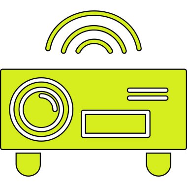 Radyo simgesinin vektör illüstrasyonu