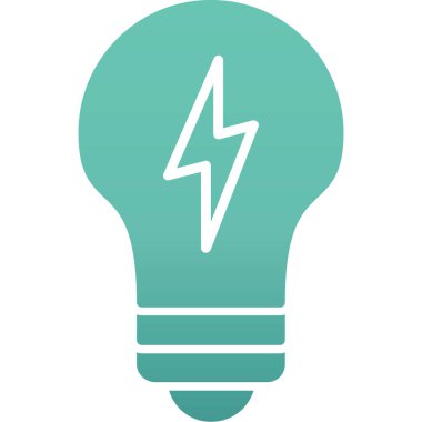 Ampul. Web simgesi basit illüstrasyon