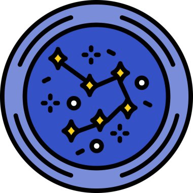 Ay. Web simgesi basit illüstrasyon