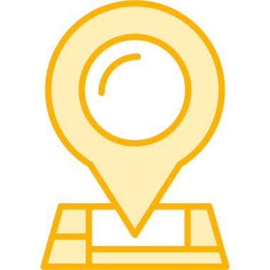 Konum pin vektör simgesi