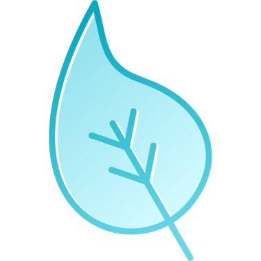 Yaprak ikonu vektör illüstrasyonu