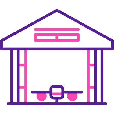 tren. Web simgesi basit illüstrasyon