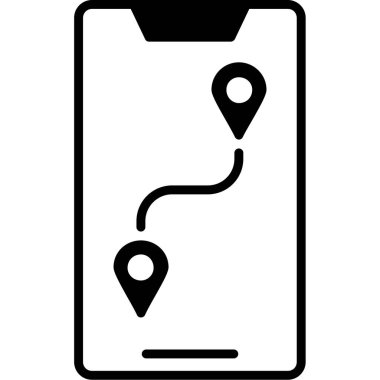 konum haritası vektör illüstrasyonu