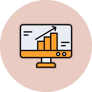 Dizüstü bilgisayar simgesi vektör çizimi