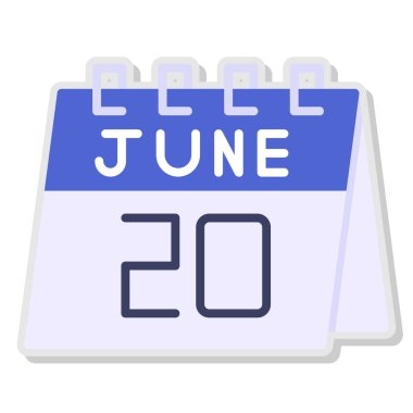 Takvim 202 simgesi. vektör illüstrasyonu