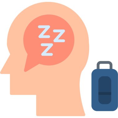 Uyu. Web simgesi basit illüstrasyon