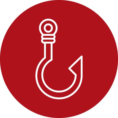 Kırmızı bir simgenin vektör illüstrasyonu