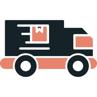 kamyon vektör simgesi değiştirilebilir vuruşu