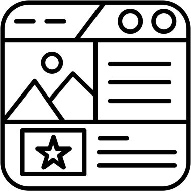 Web simgesi tasarımı, vektör illüstrasyonu