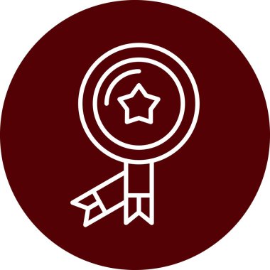 Benzersiz yıldız çizgisi vektör simgesi