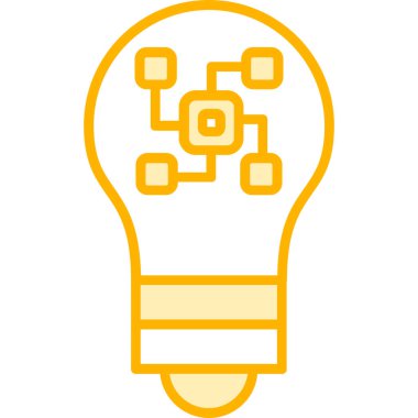 ampul simgesi vektör illüstrasyonu