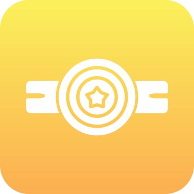 Madalya ikon vektör illüstrasyonu